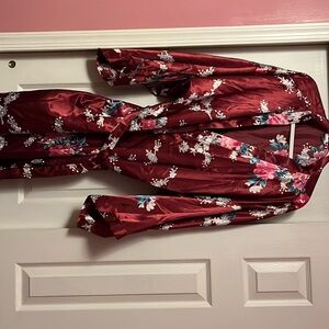 Women’s Plus Size Floral Robe